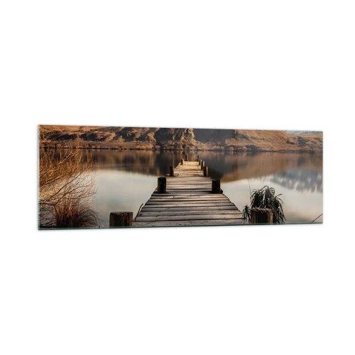Obraz na skle - Krajina v tichu - 160x50 cm