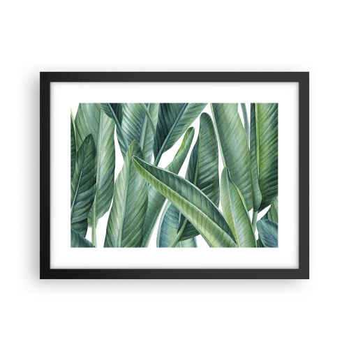 Plakát v černém rámu - Prostě zelená - 40x30 cm