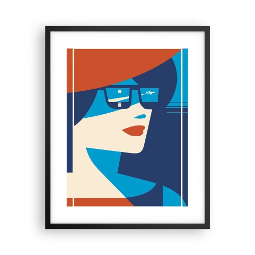 Plakát v černém rámu - Prázdninová cesta - 40x50 cm