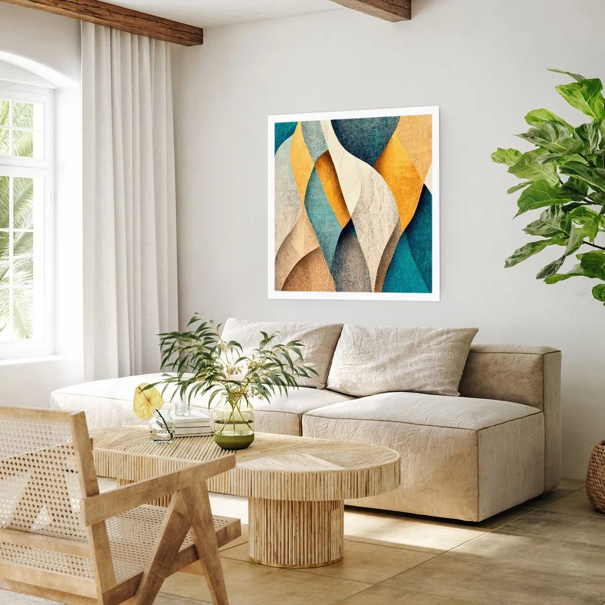 Plakát - Rytmus a vlnění - 30x30 cm