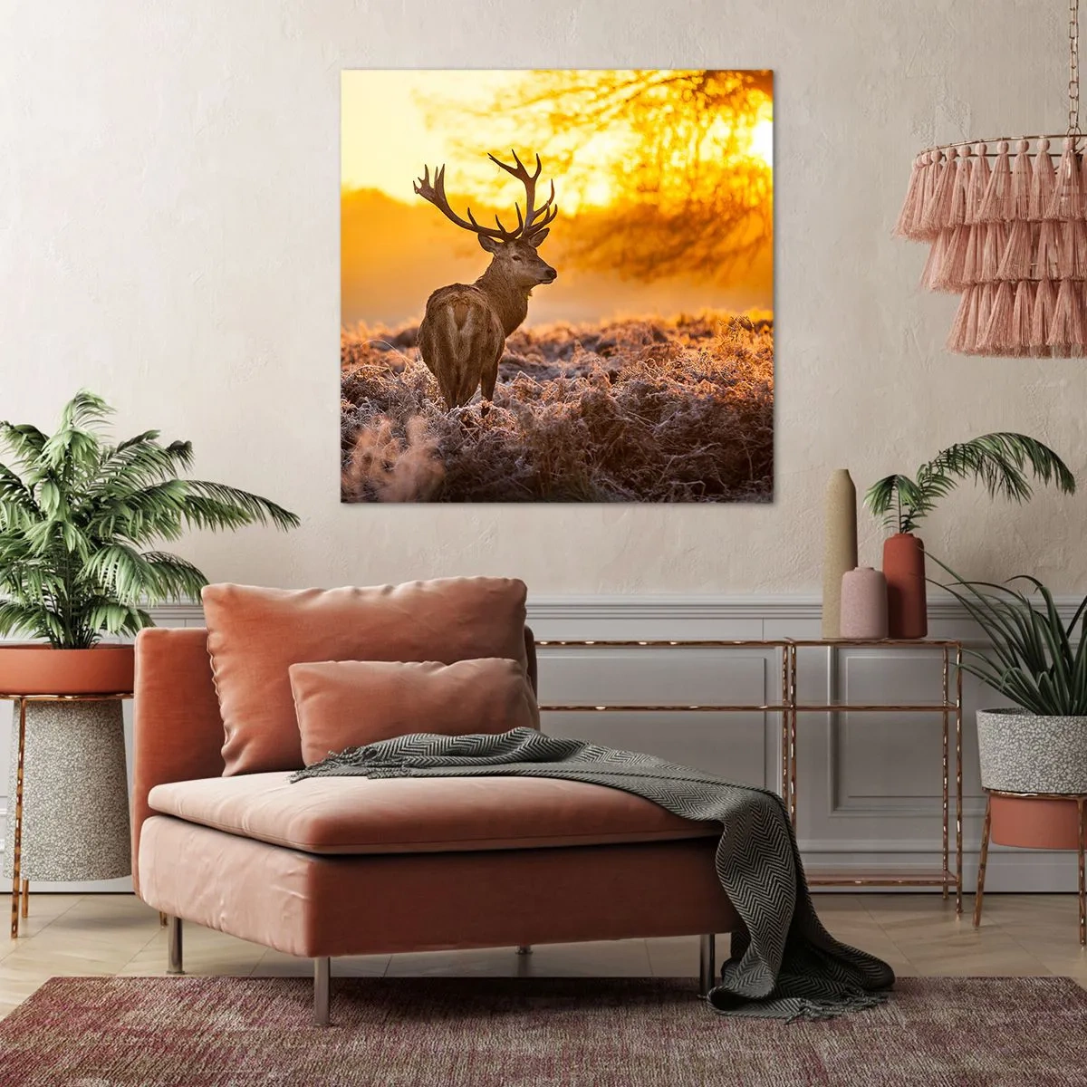 Obraz na plátně - Král podzimního lesa - 60x60 cm