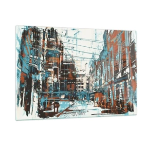 Obraz na skle - Zdolaná městská stezka - 120x80 cm