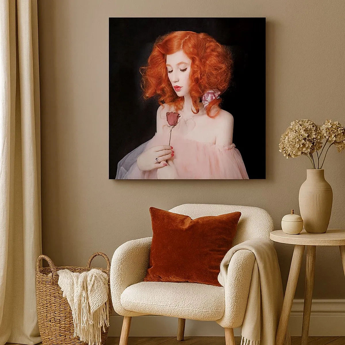 Obraz na plátně - V barokním stylu - 30x30 cm