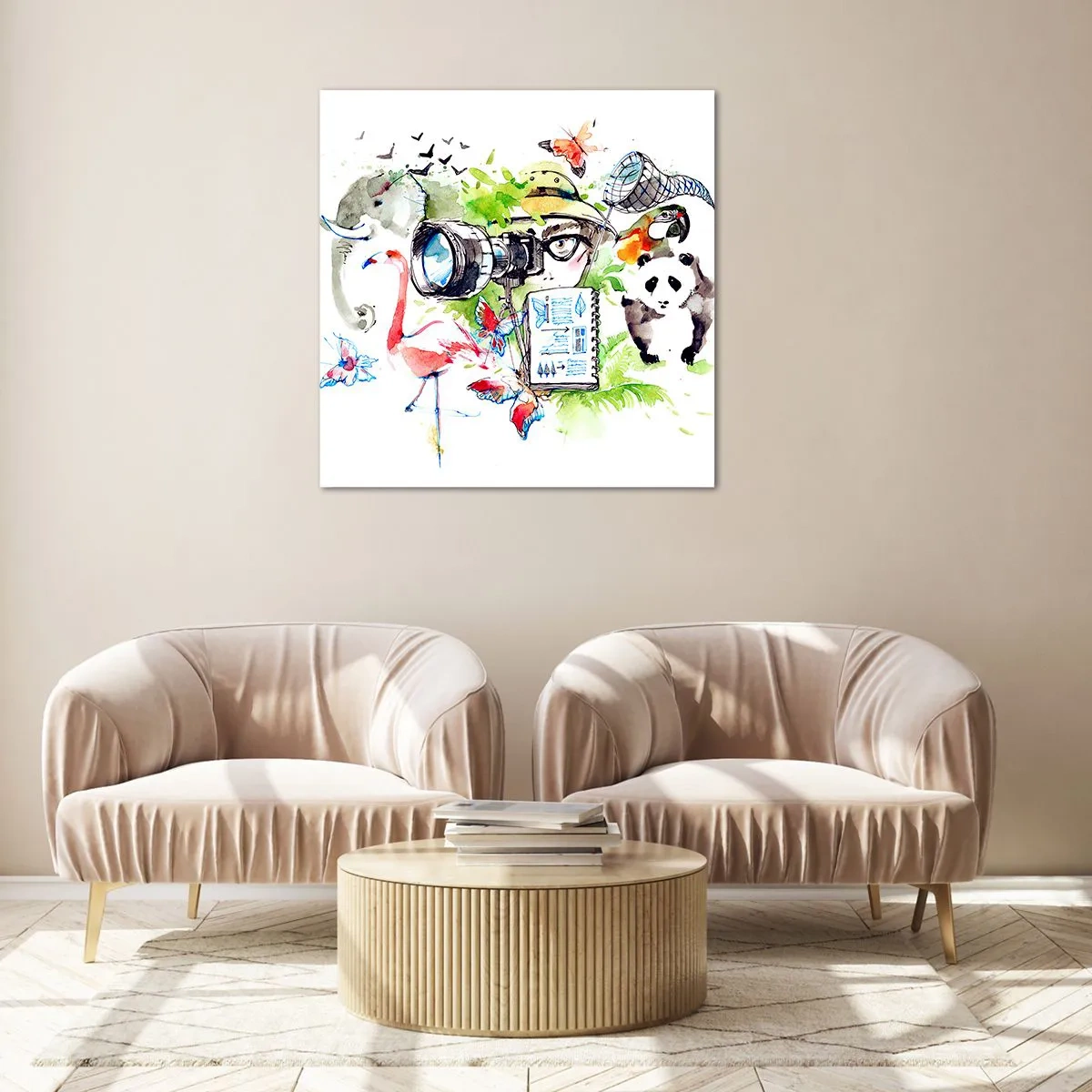 Obraz na skle - Objektivem cestovatele - 60x60 cm