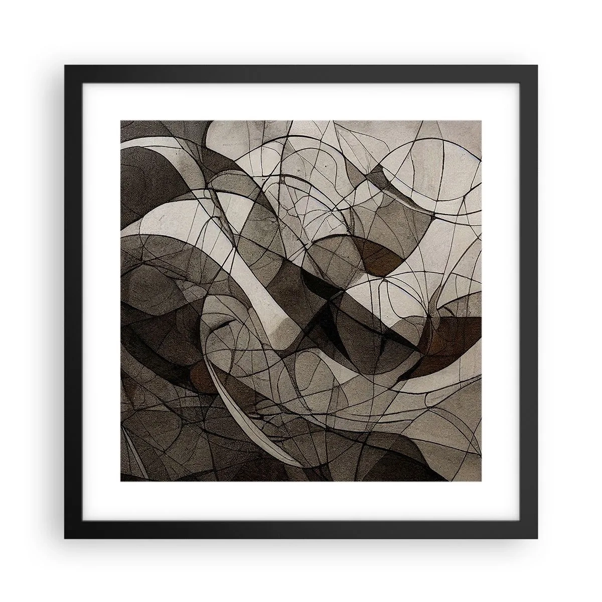 Plakát v černém rámu - Oběh barev Země - 40x40 cm