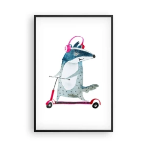 Plakát v černém rámu - Jezevčí radosti - 61x91 cm