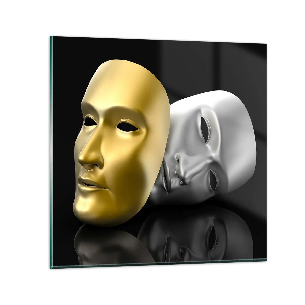 Obraz na skle - Život je divadlo - 70x70 cm