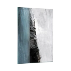 Obraz na skle - Voda – země: střet živlů - 50x70 cm