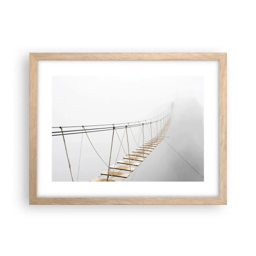 Plakát v rámu světlý dub - Kam vás zavede? - 40x30 cm