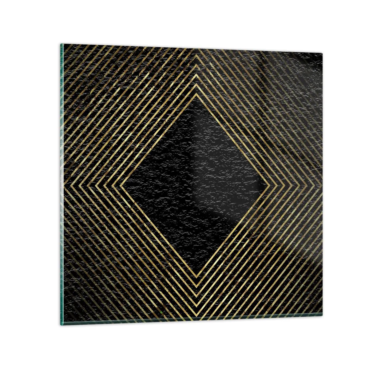 Obraz na skle - Geometrie ve stylu glamour - 30x30 cm