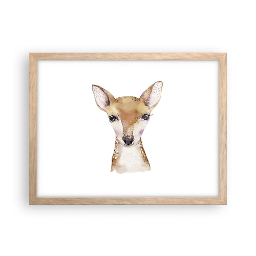 Plakát v rámu světlý dub - Povaha nevinnosti - 40x30 cm