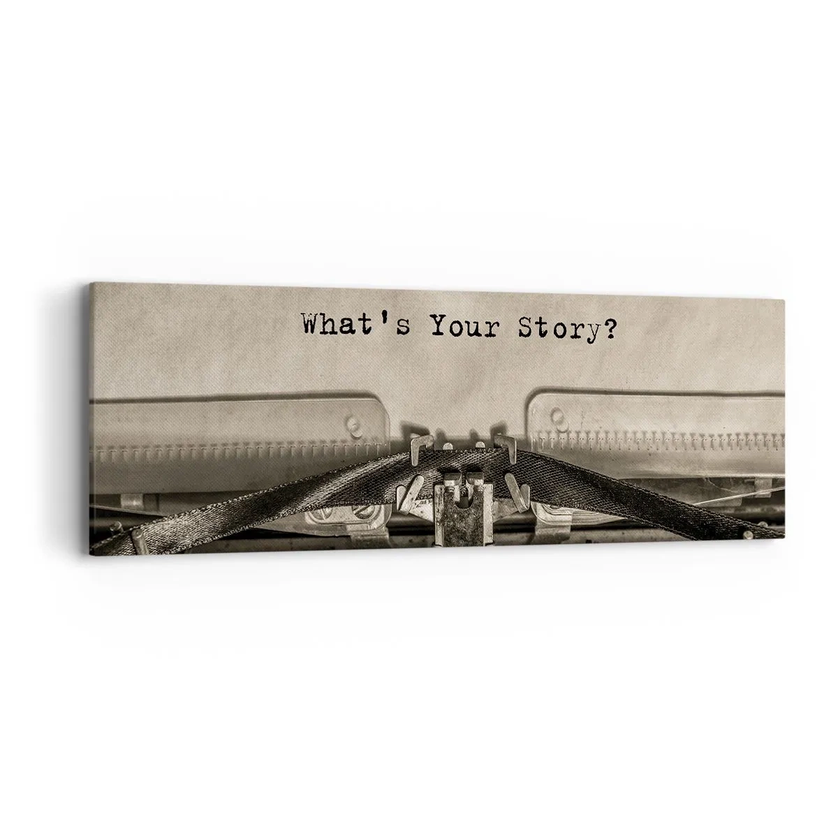 Obraz na plátně - Pověz mi - 90x30 cm