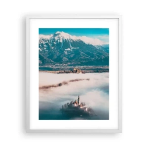 Plakát v bílém rámu - Začátek pohádky - 40x50 cm