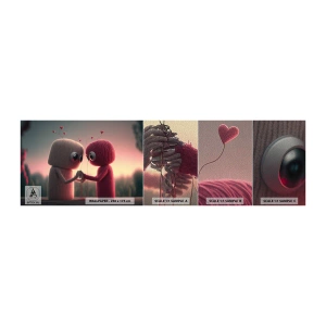 Vzor Fototapety Premium Sand - Každý může milovat - Vlna, Dětské, Milovat - 100x30 cm