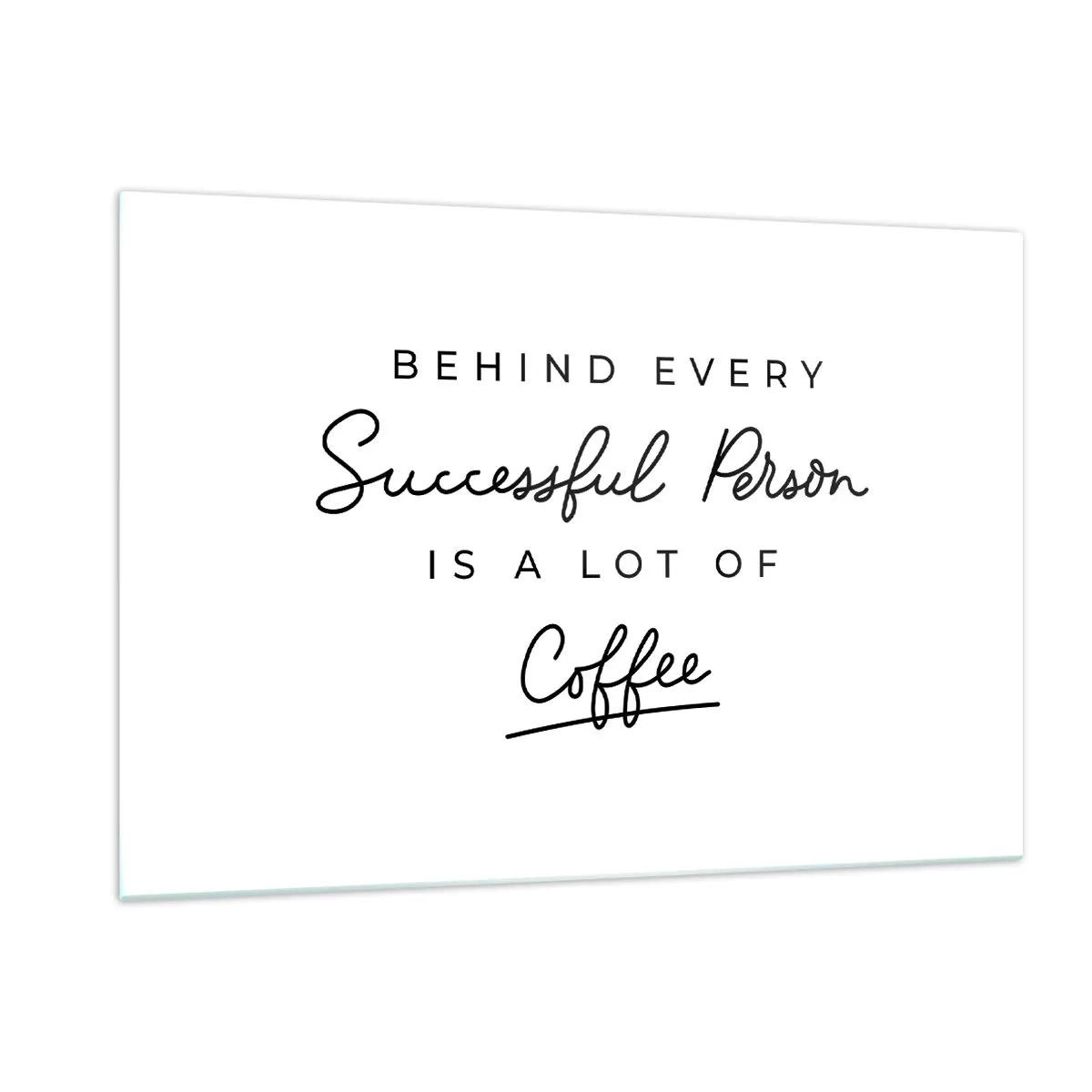 Obraz na skle - Tajemství úspěchu - 120x80 cm