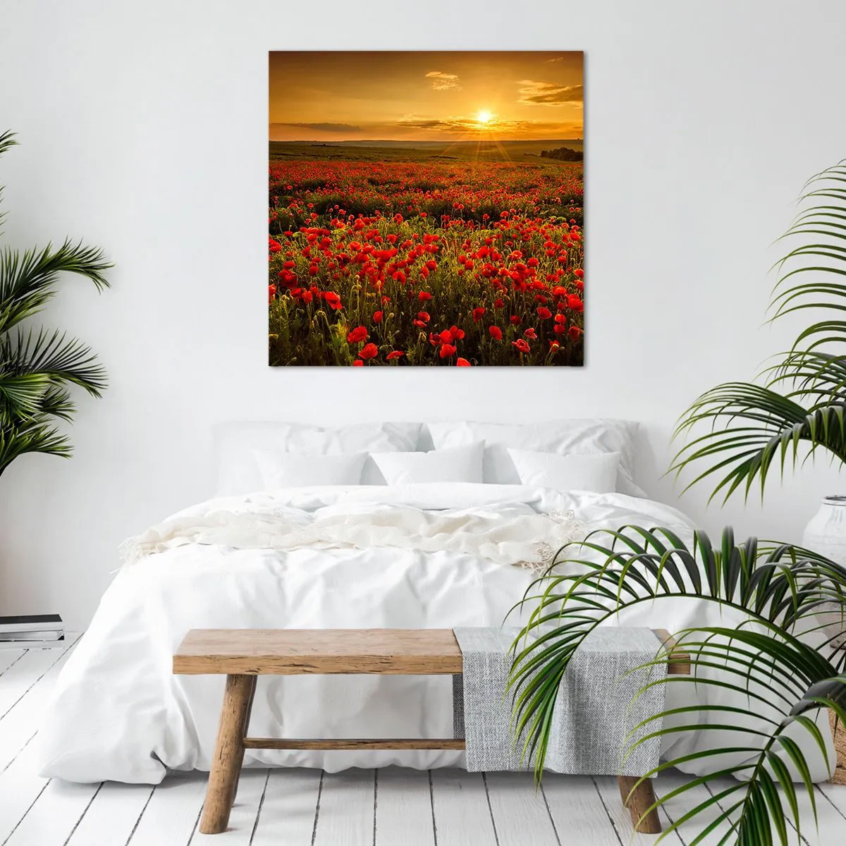 Obraz na plátně - Mezi vlnami šumících luk, mezi záplavou květů - 50x50 cm