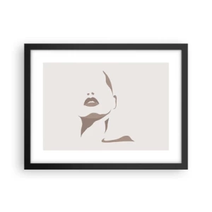 Plakát v černém rámu - Stvořená ze světla a stínu - 40x30 cm