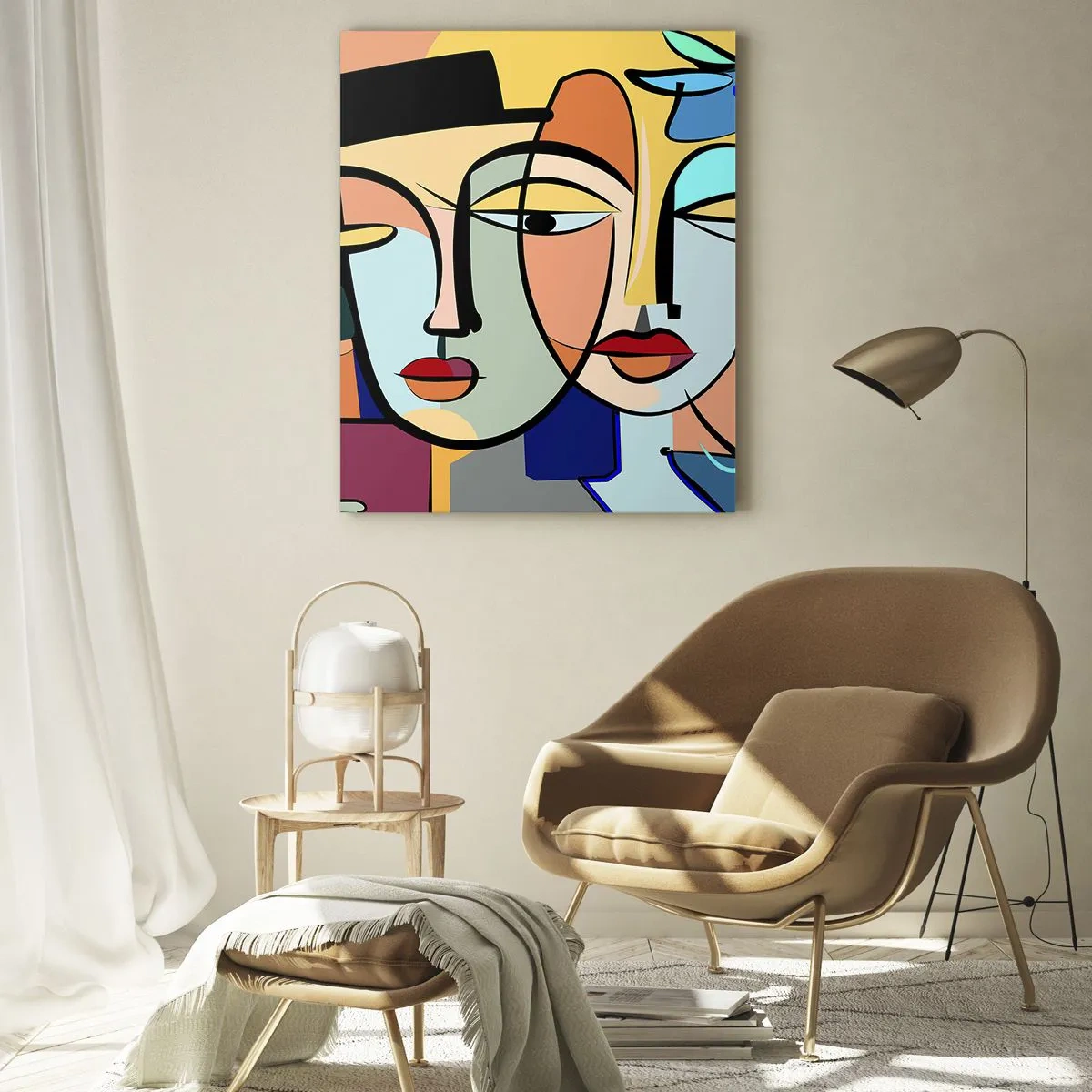 Obraz na skle - Picassovo randez vous - 50x70 cm