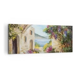 Obraz na plátně - Půvab pobřežní krajiny - 100x40 cm