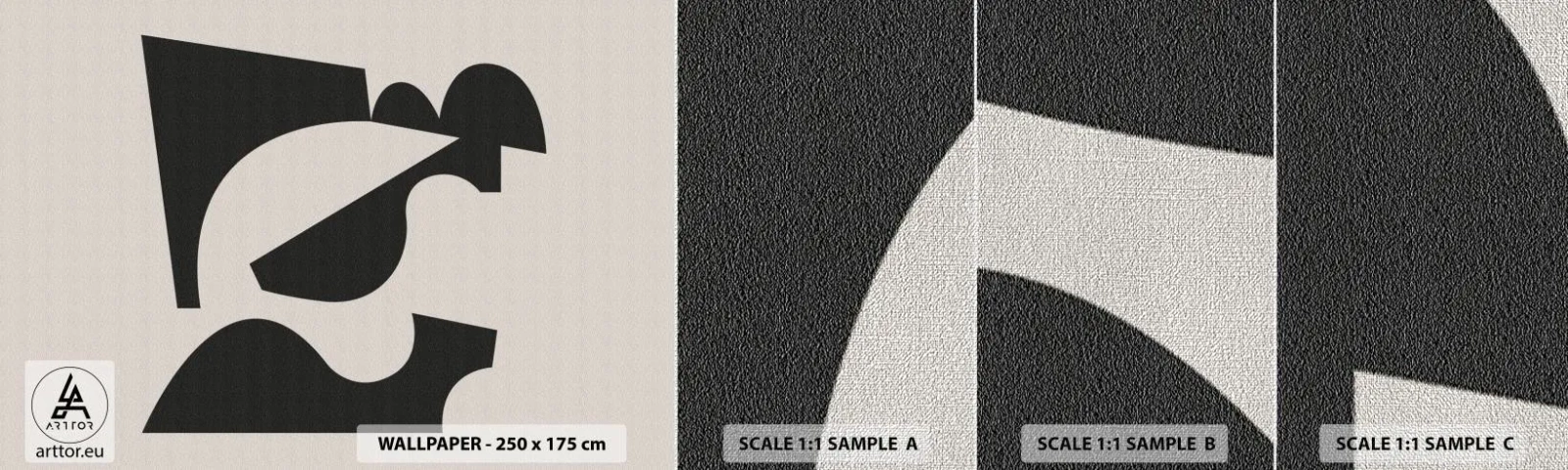 Vzor Fototapety Premium Canvas - K samostatnému ukládání - Abstrakce, Boho, Minimalismus - 100x30 cm