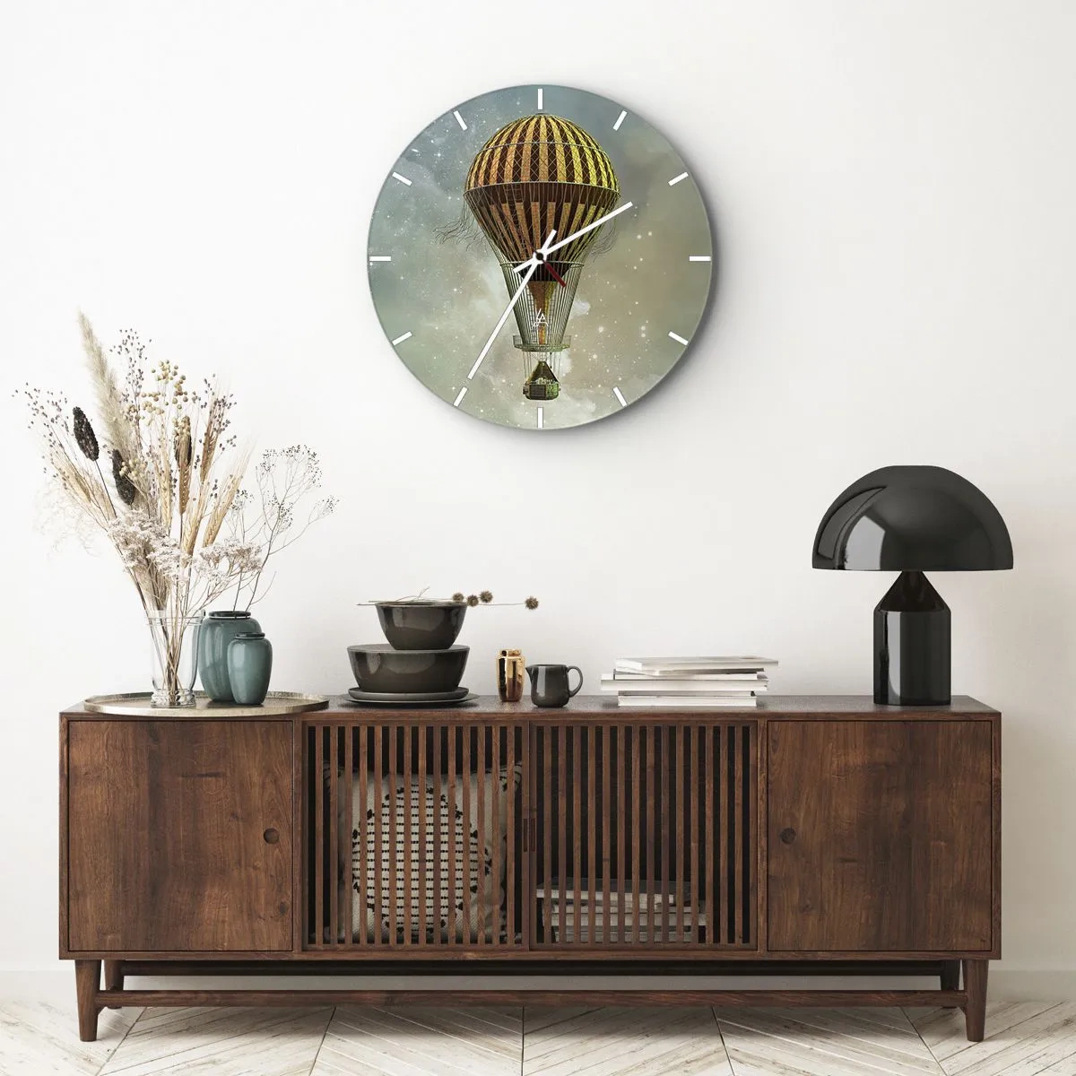 Nástěnné hodiny - Průkopnické lety - 40x40 cm