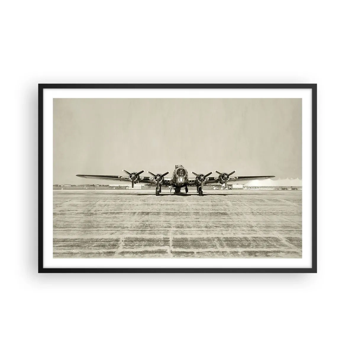 Plakát v černém rámu - Jako vždy připraven - 91x61 cm