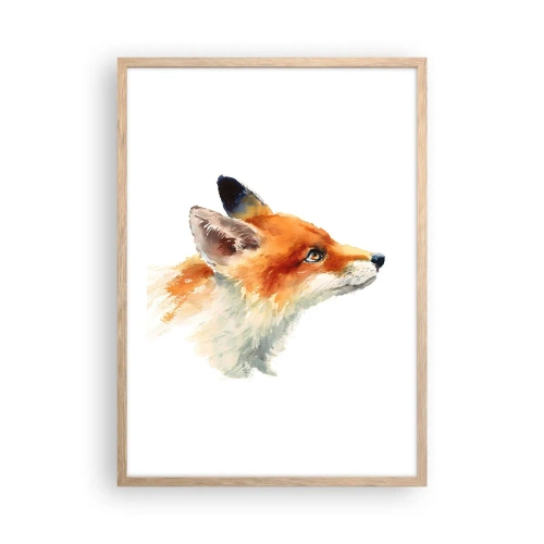 Plakát v rámu světlý dub - Opatrnosti není nikdy dost - 50x70 cm