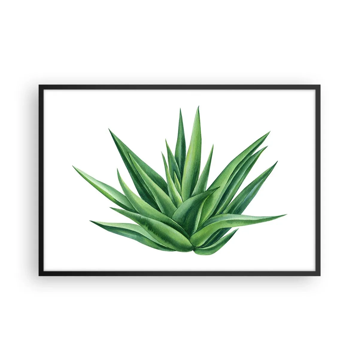 Plakát v černém rámu - Zelená – síla – život - 91x61 cm