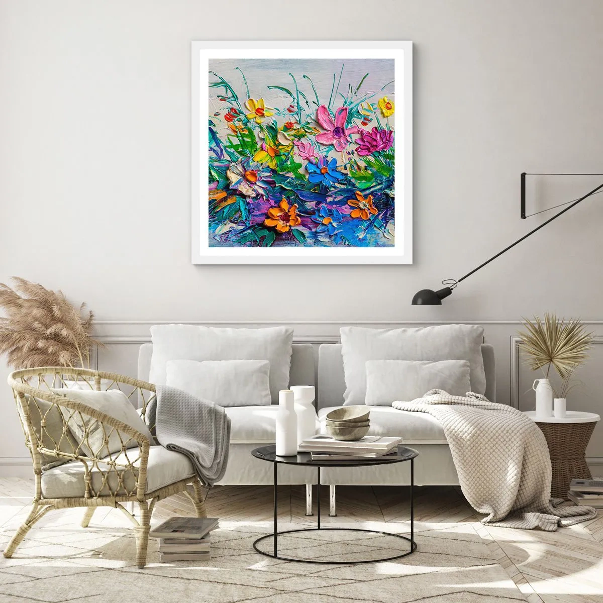 Plakát v bílém rámu - Vůbec ne zátiší - 50x50 cm