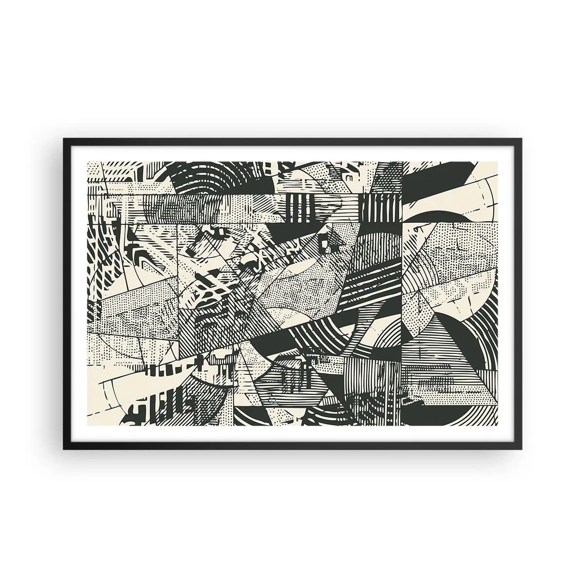 Plakát v černém rámu - Dynamika současnosti - 91x61 cm