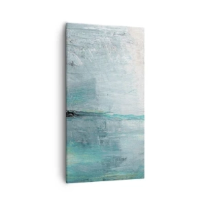 Obraz na plátně - Horizontálně v modři - 55x100 cm
