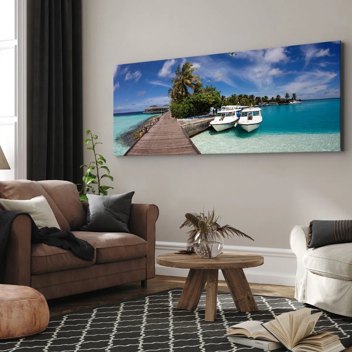 Obraz na plátně - A přece ráj existuje - 160x50 cm