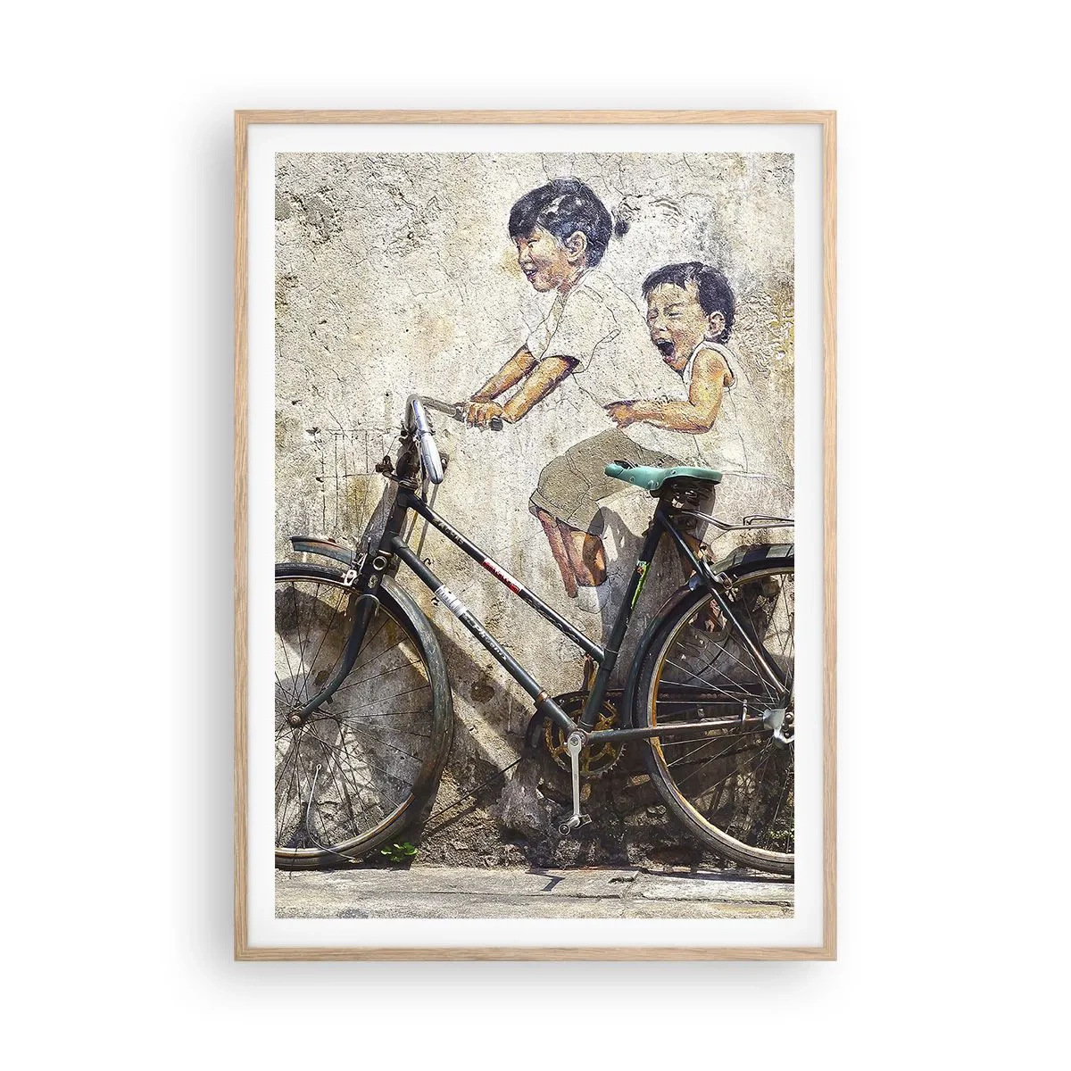 Plakát v rámu světlý dub - Pravda nebo klam? - 70x100 cm