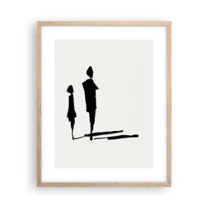 Plakát v rámu světlý dub - Určitě spolu? - 40x50 cm