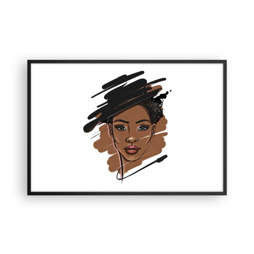 Plakát v černém rámu - Sladká jako čokoláda - 91x61 cm