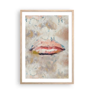 Plakát v rámu světlý dub - Probouzí smysly - 50x70 cm