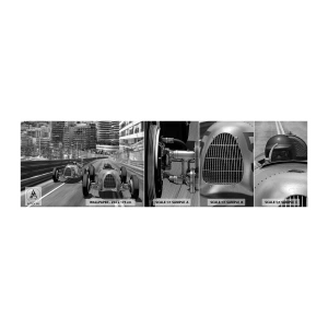 Vzor Fototapety Samolepicí Deluxe Sticker - Kdysi dávno v Monte Carlu - Automobilový průmysl, Závod, Vinobraní - 100x30 cm