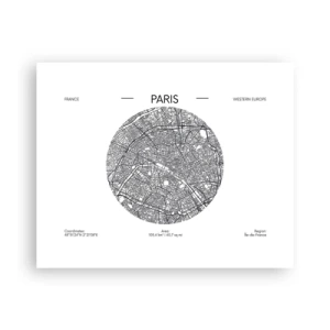 Plakát - Anatomie Paříže - 50x40 cm