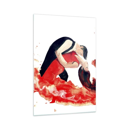 Obraz na skle - Tango - smyslná vlna - 70x100 cm