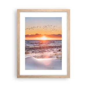 Plakát v rámu světlý dub - Horizontální krajina - 30x40 cm