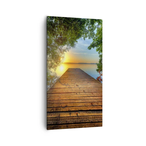 Obraz na plátně - Nespěchej, posaď se - 55x100 cm