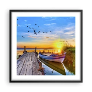 Plakát v černém rámu - Na shledanou zítra - 50x50 cm