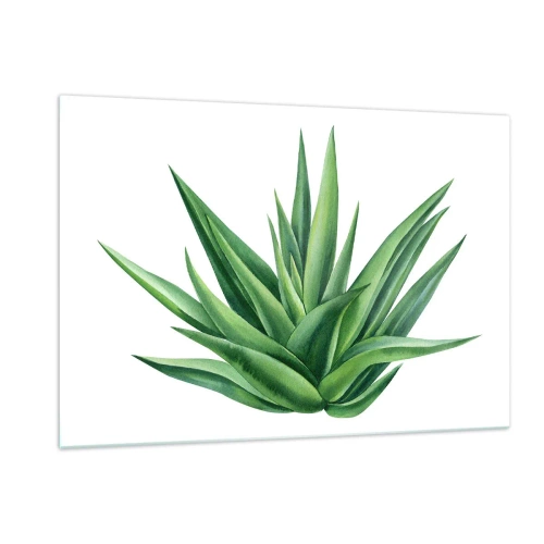 Obraz na skle - Zelená – síla – život - 120x80 cm