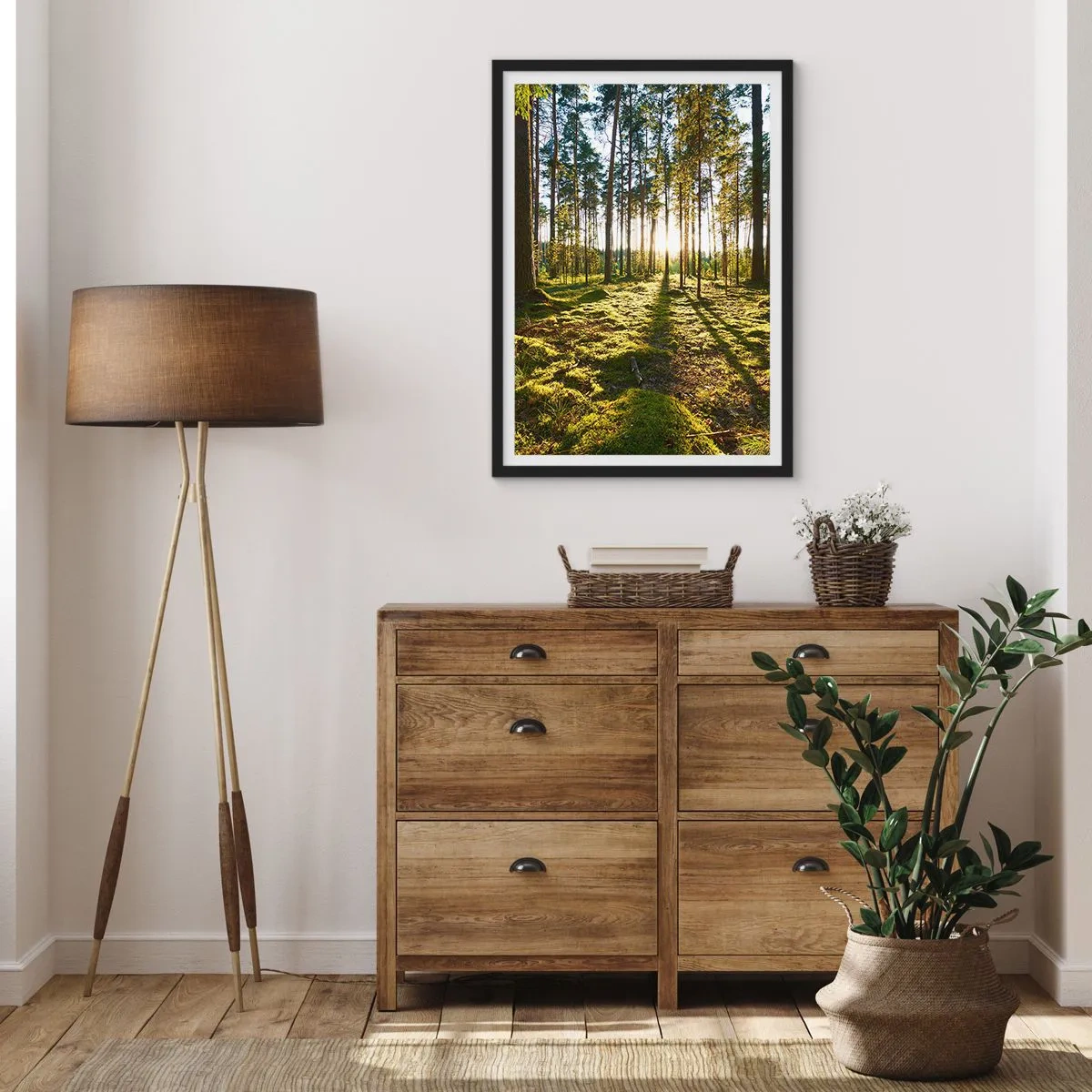 Plakát v černém rámu - …Za sedmero lesy - 40x50 cm