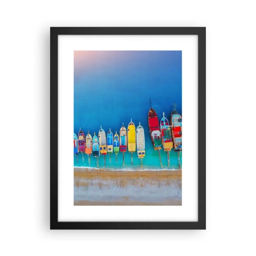 Plakát v černém rámu - Z ptačí perspektivy - 30x40 cm