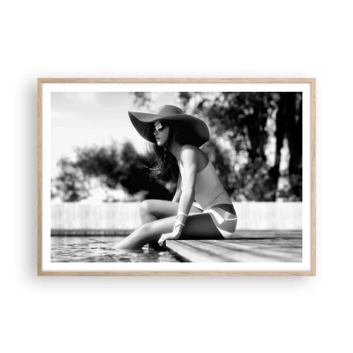 Plakát v rámu světlý dub - Letní sen - 100x70 cm