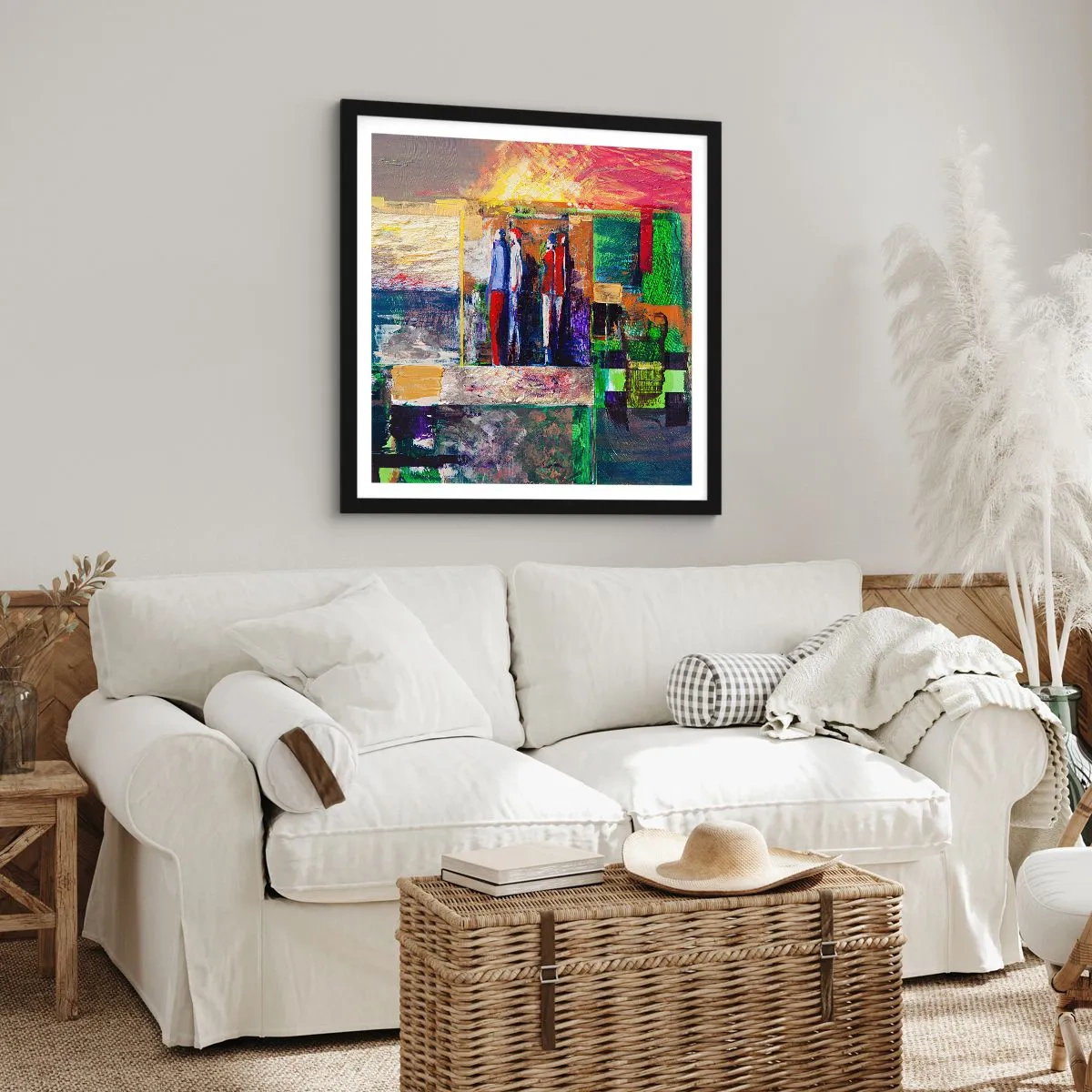 Plakát v černém rámu - Vztahy a emoce - 40x40 cm