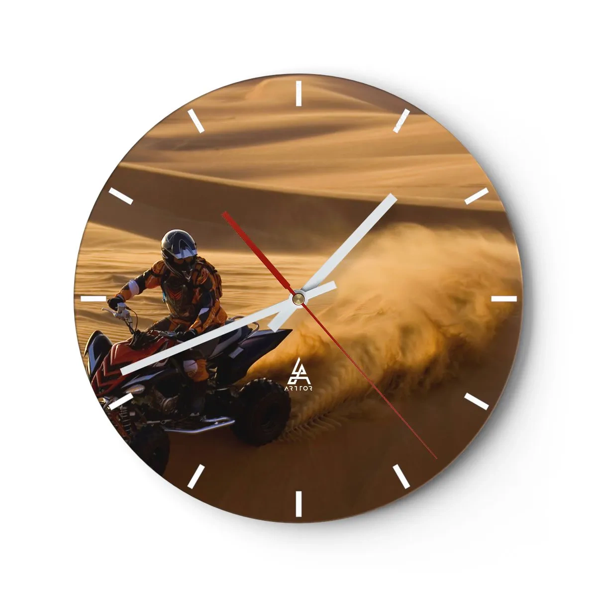 Nástěnné hodiny - Na vlnách písku - 40x40 cm