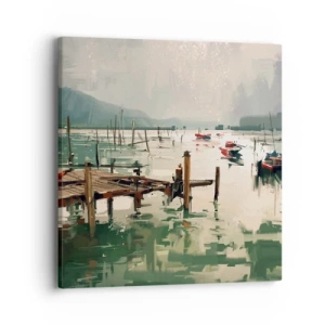 Obraz na plátně - Zalité roztaveným měsícem - 40x40 cm