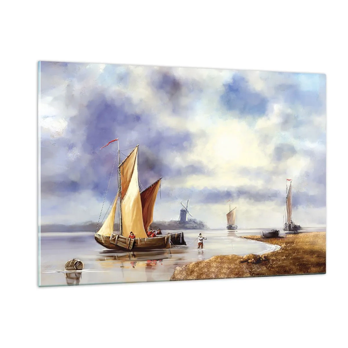 Obraz na skle - Návrat námořníků - 120x80 cm